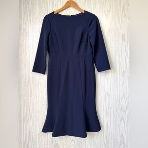 Boden Navy Fit & Flare Dress US 4